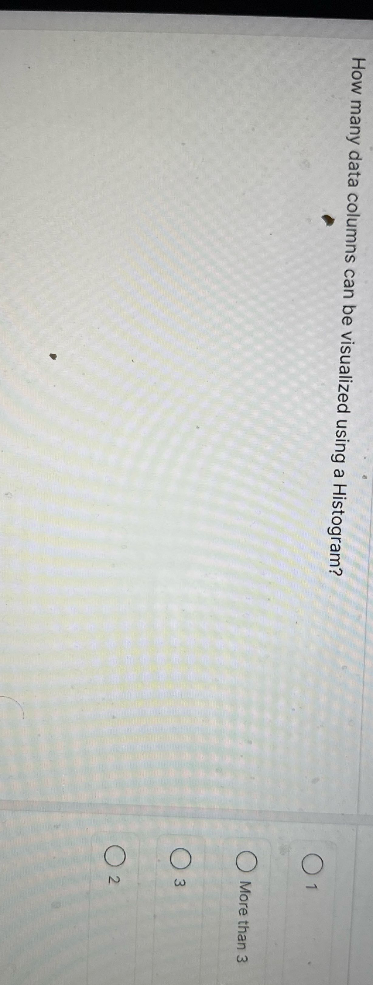 How many data columns can be visualized using a