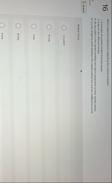 1 6 Which statement is ( are ) true regarding the