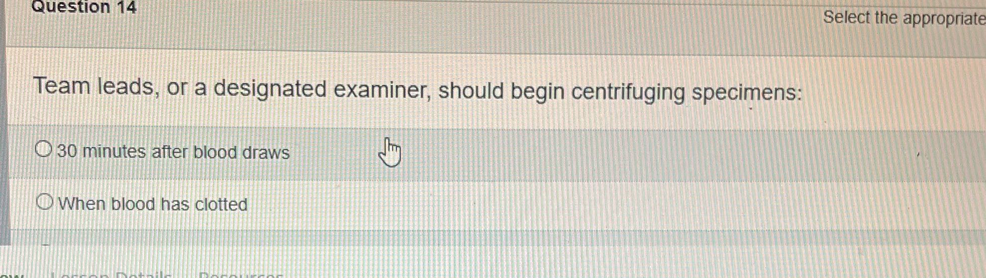 F Question 14 Select the appropriate Team leads,