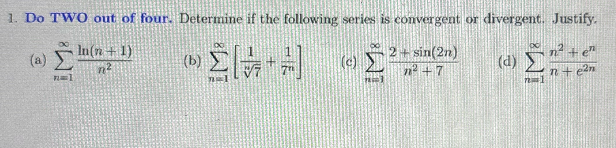Just do options A and D please write the answer