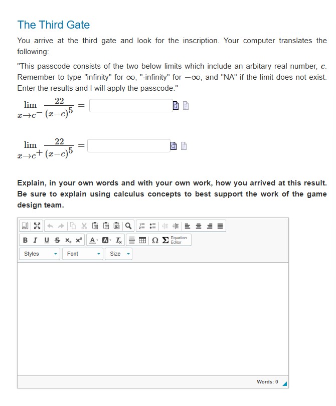 answer The Third Gate You arrive at the third