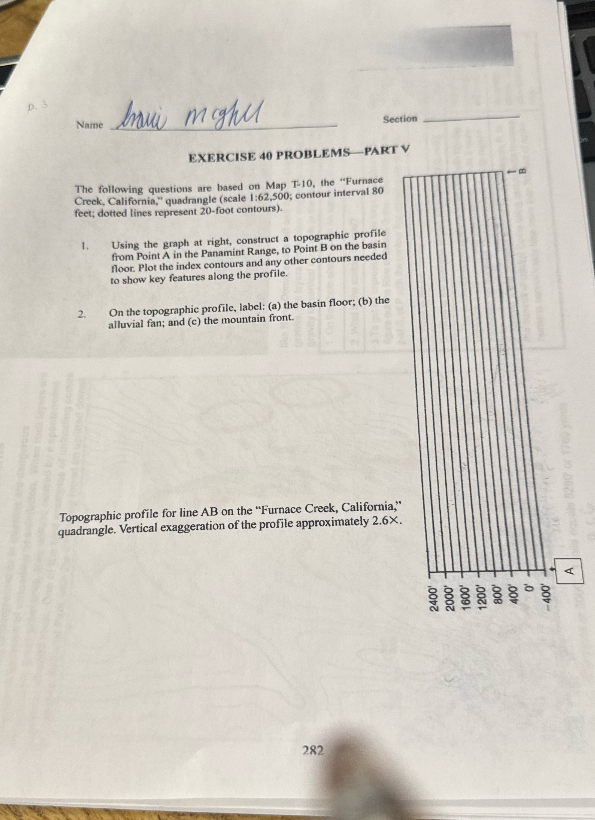 D. 3 Name bovi moghul Section EXERCISE 40