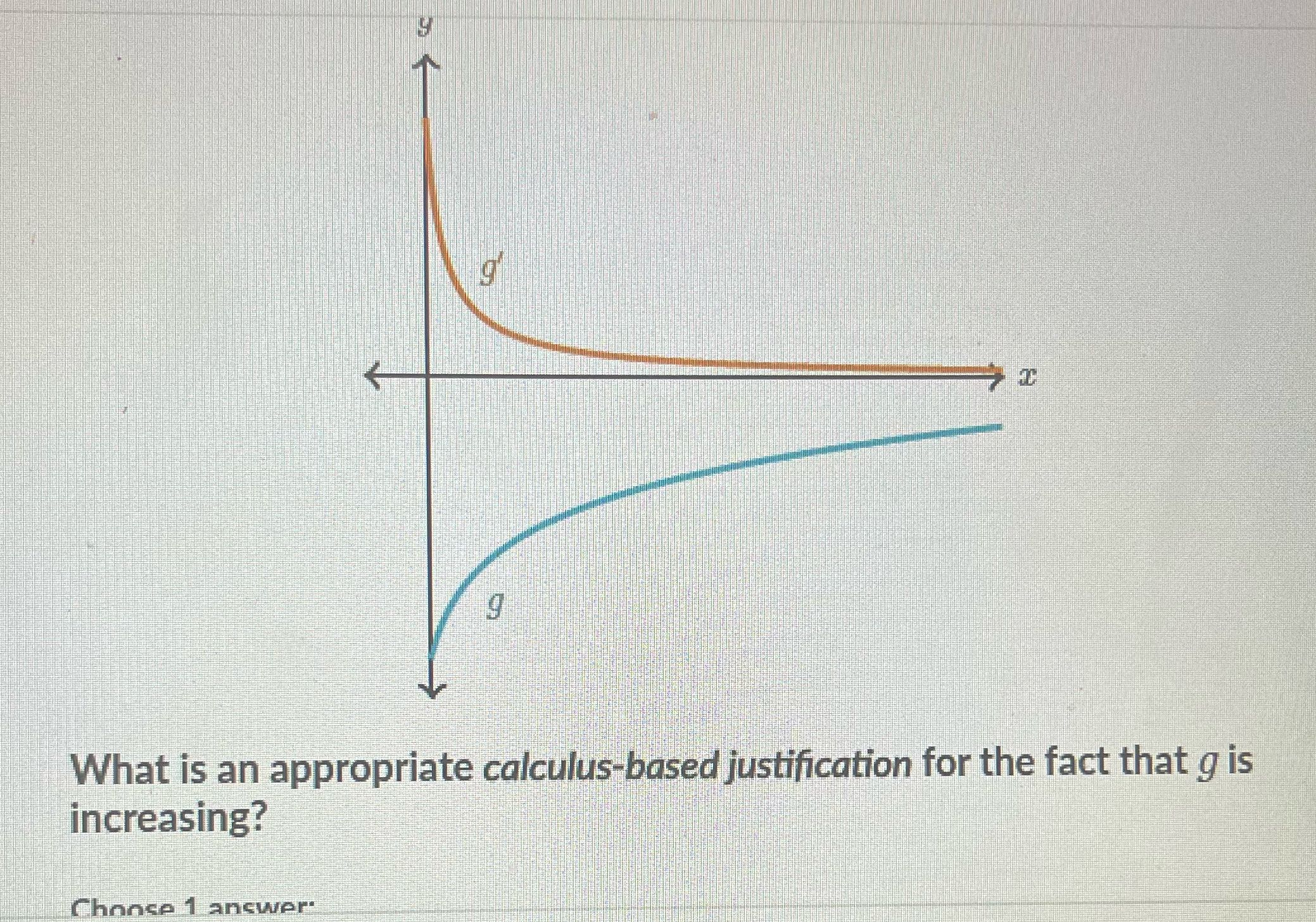 g What is an appropriate calculus-based