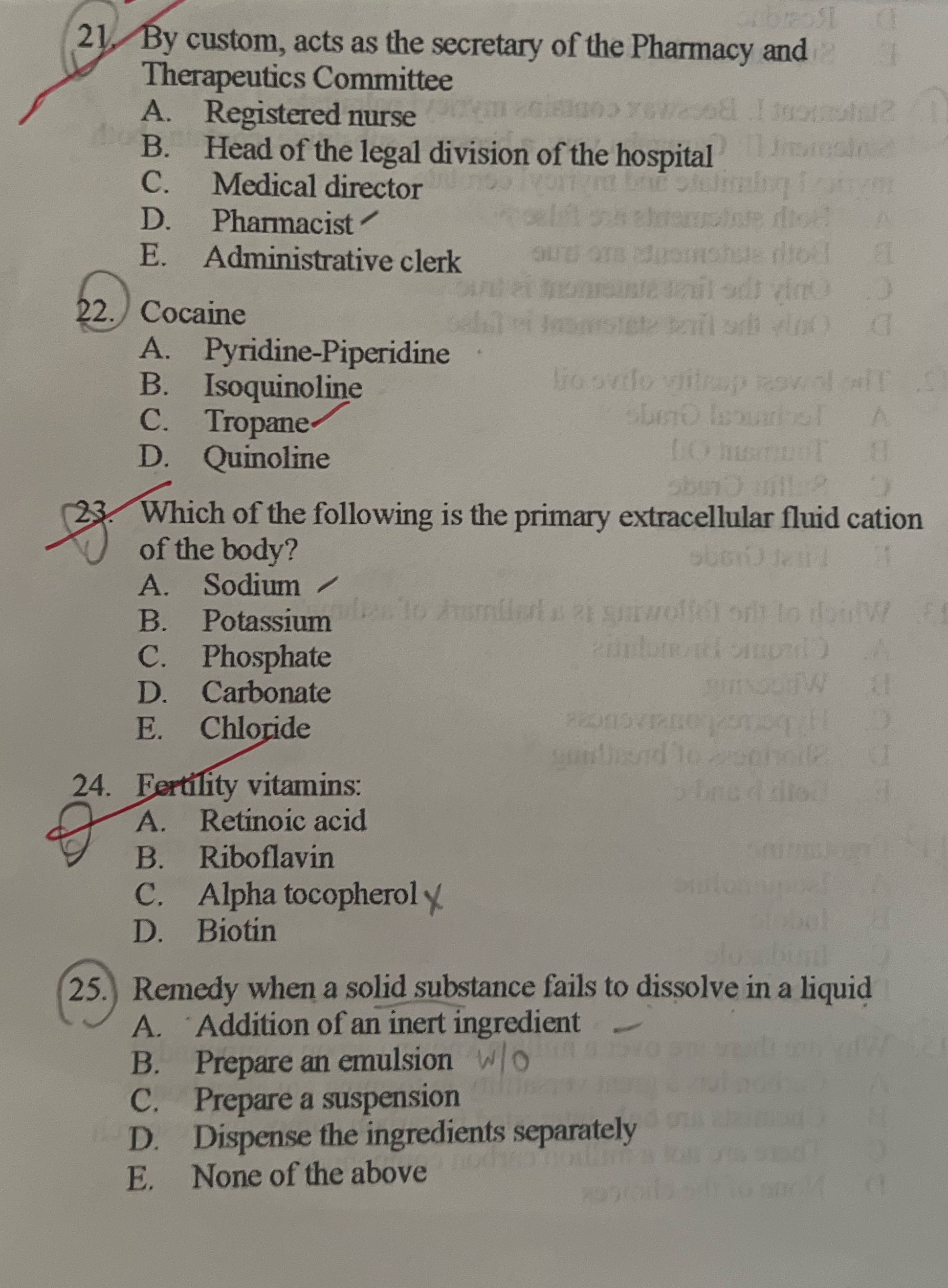 21, By custom, acts as the secretary of the