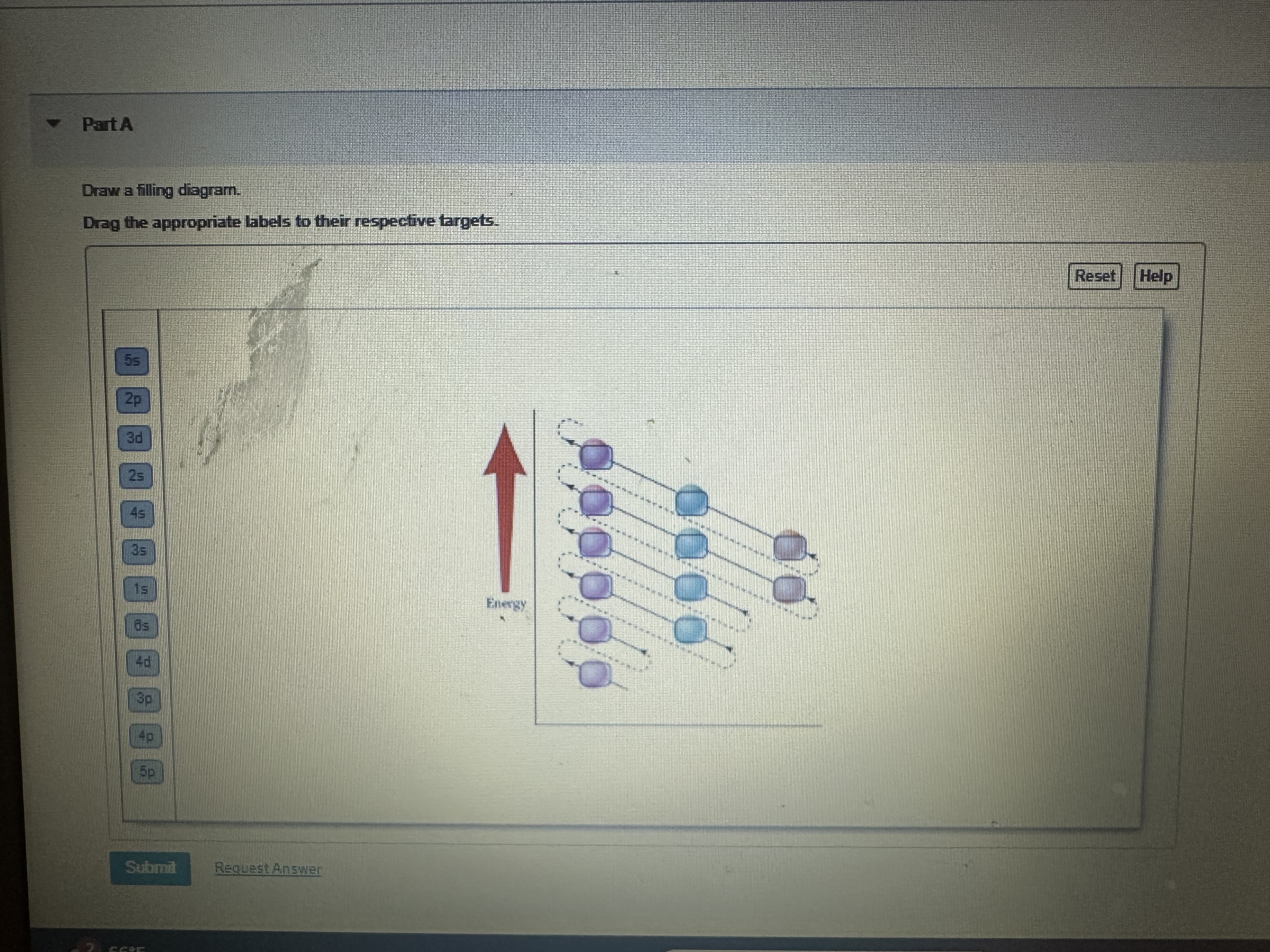 PartA Draw a filling diagram Drag the appropriate