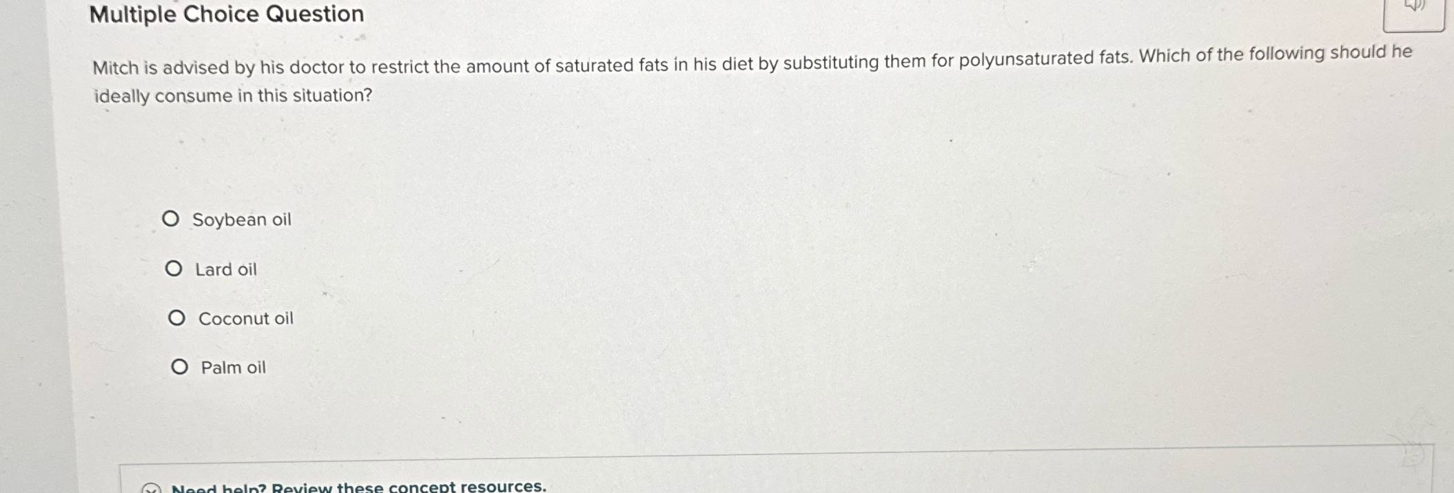 Multiple Choice Question Mitch is advised by his