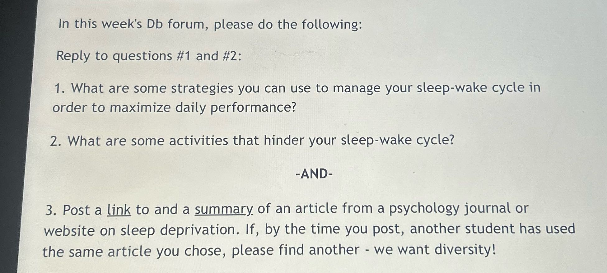 Do this for me in paragraph form In this