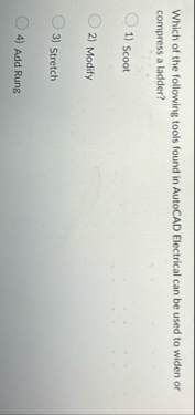 Which of the following tools found in AutoCAD