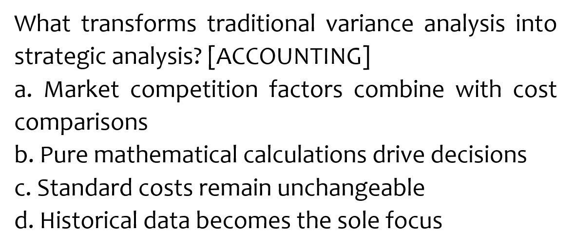 Provide answer What transforms traditional