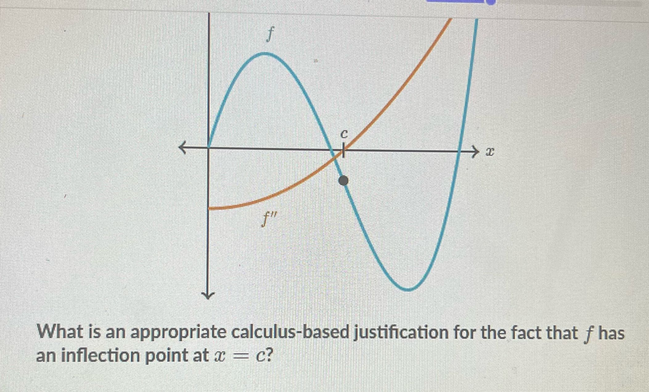 f" What is an appropriate calculus-based