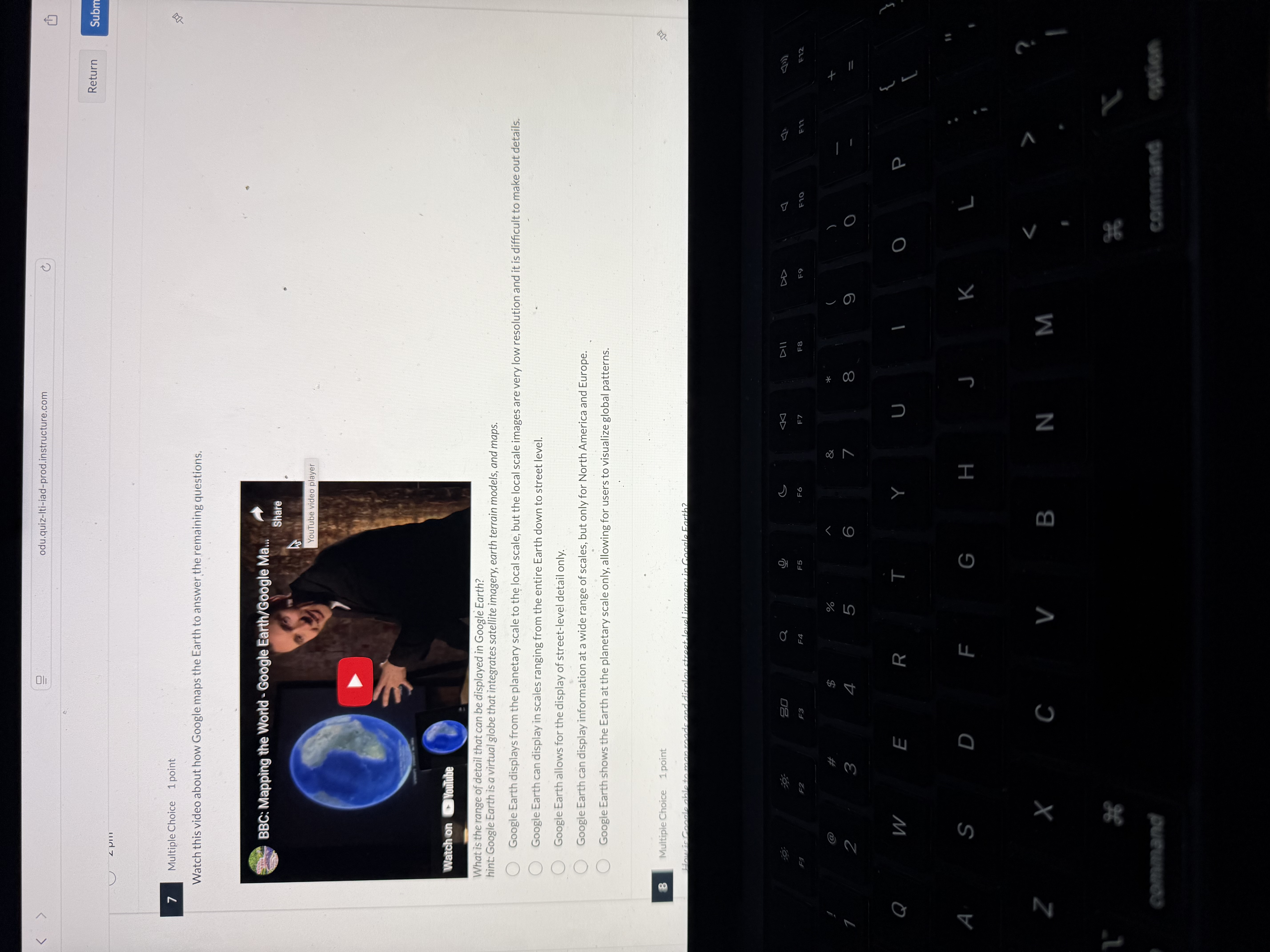 < odu.quiz-Iti-iad-prod.instructure.com C Return