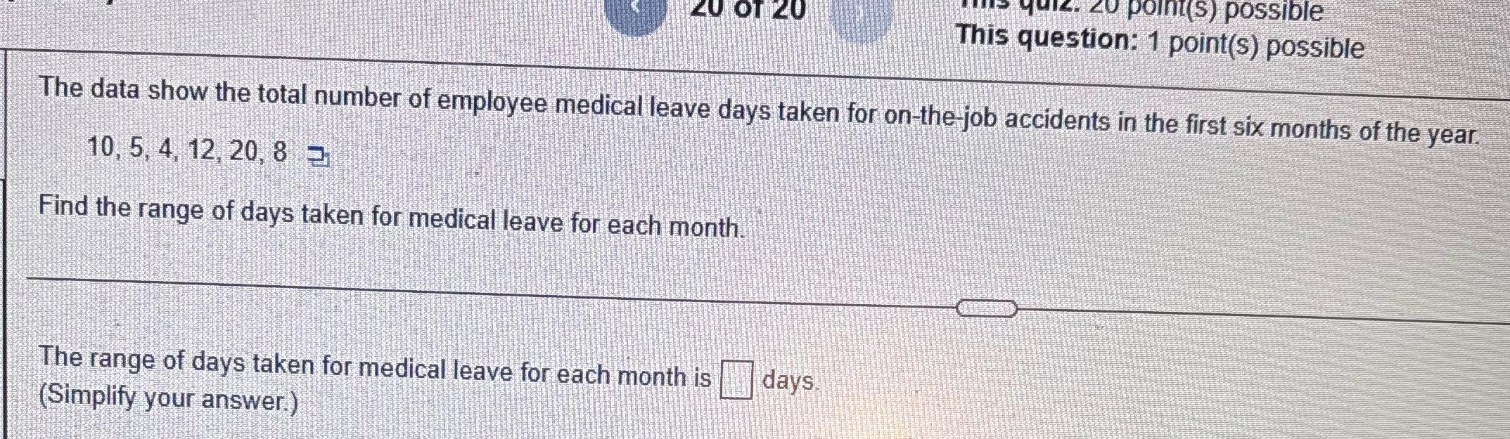 qu14 20 point(s ) possible 20 OT 20 This