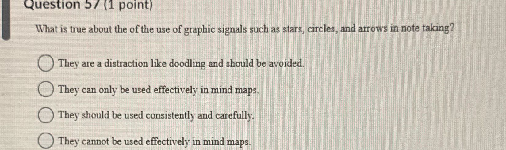 Question 5 / (1 point) What is true about the of