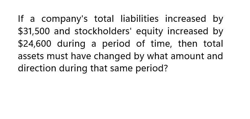 Can you explain this general accounting question