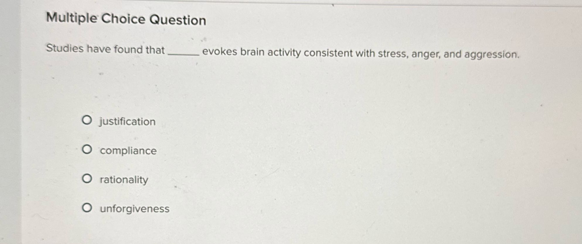 Multiple Choice Question Studies have found that
