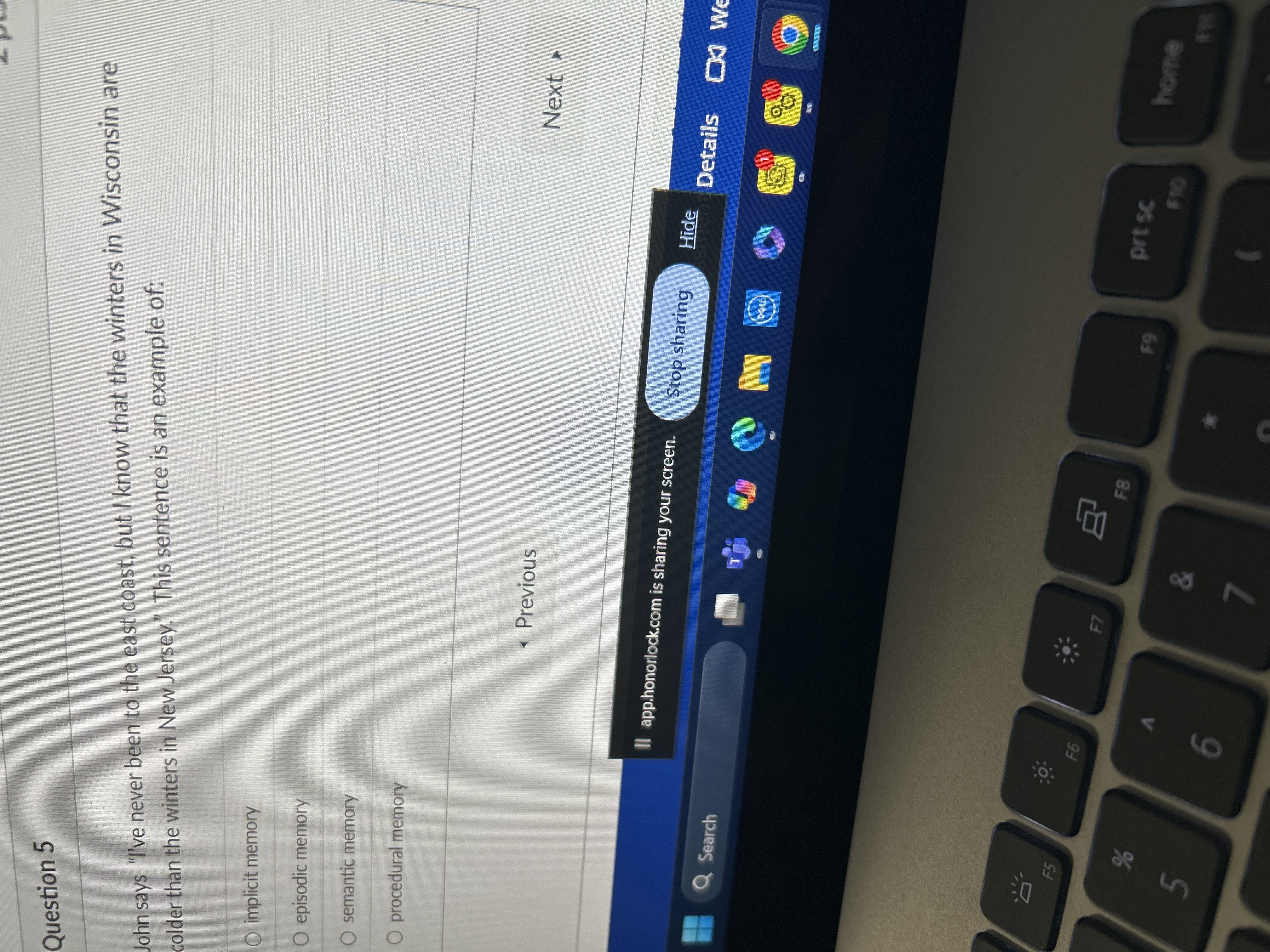 Answer Question 5 John says "I