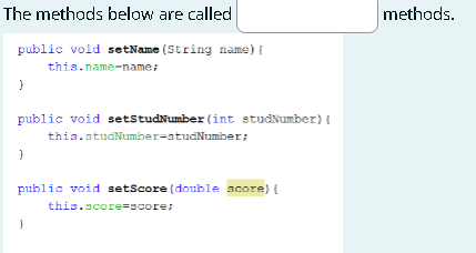What is the answer on the blank? The methods