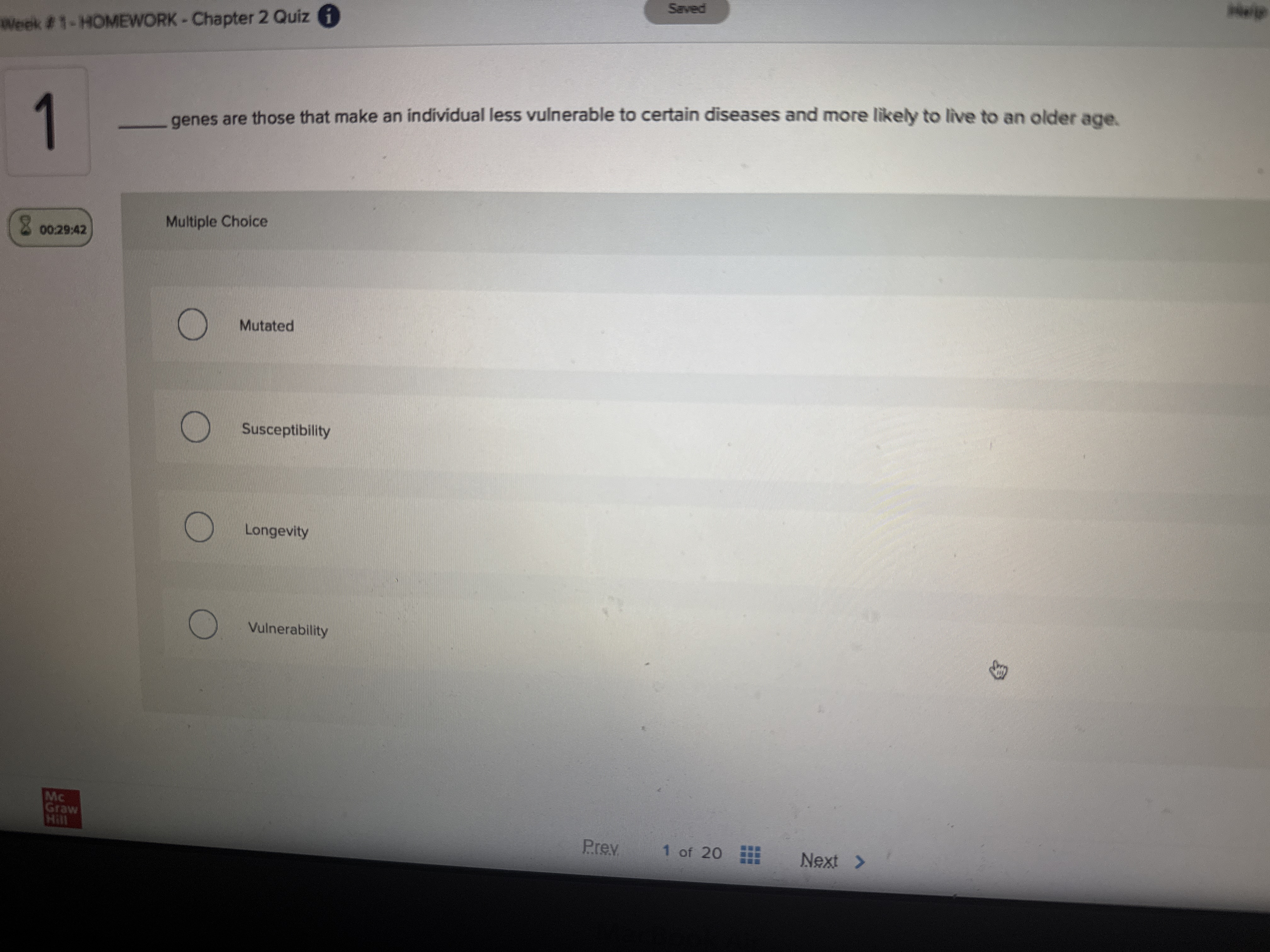 What's the correct answer? Week # 1- HOMEWORK -