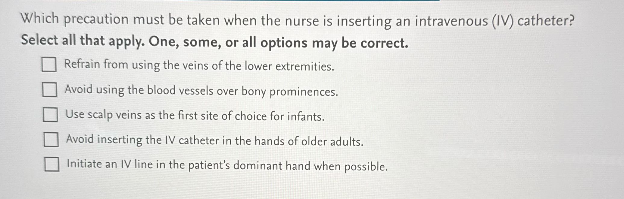 Which precaution must be taken when the nurse is