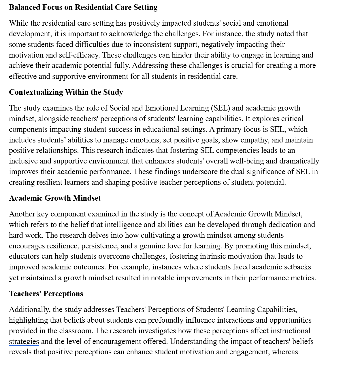 after that section i wrote this- does it still