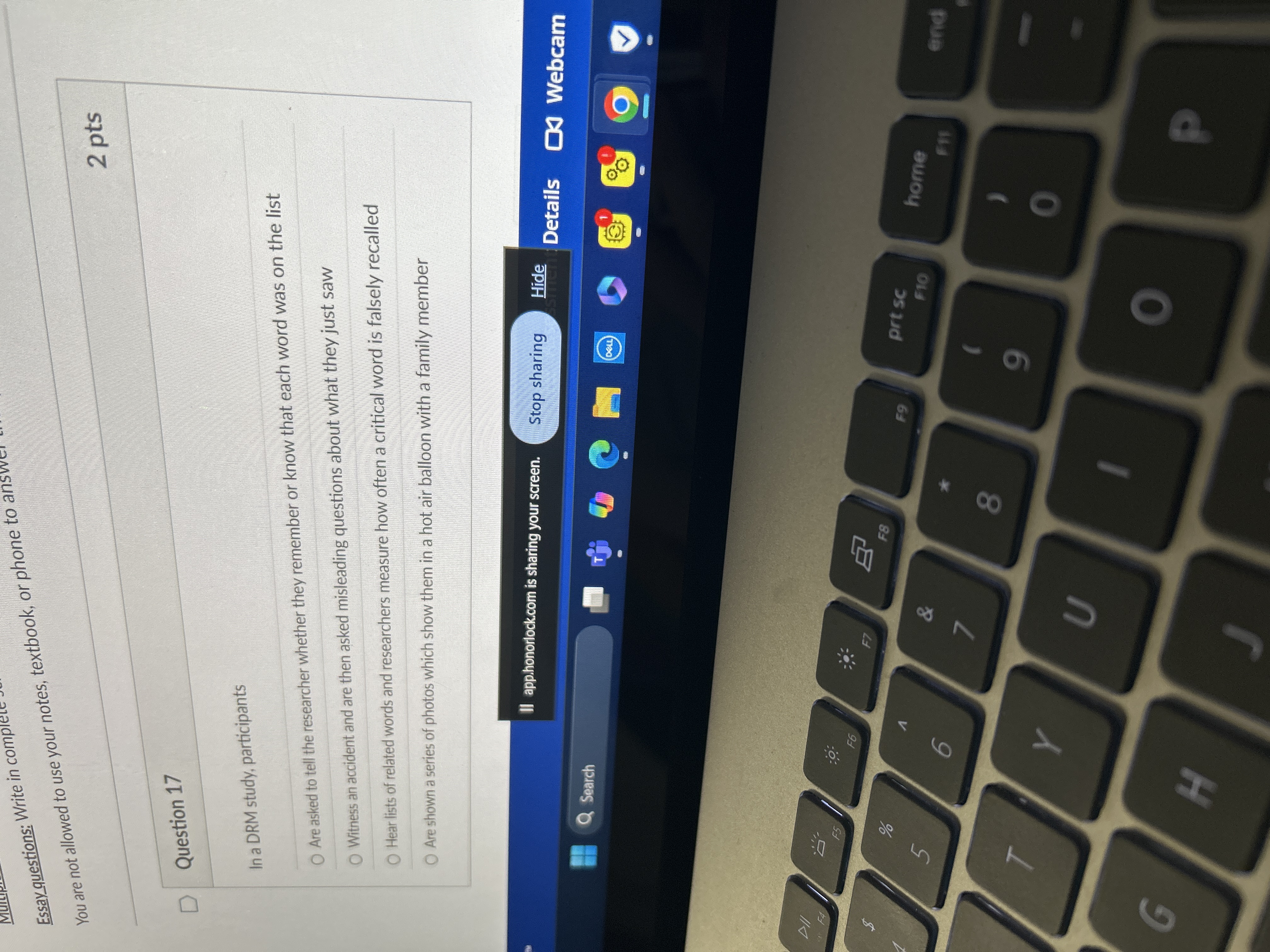 Answer Essay questions: Write in complete You are
