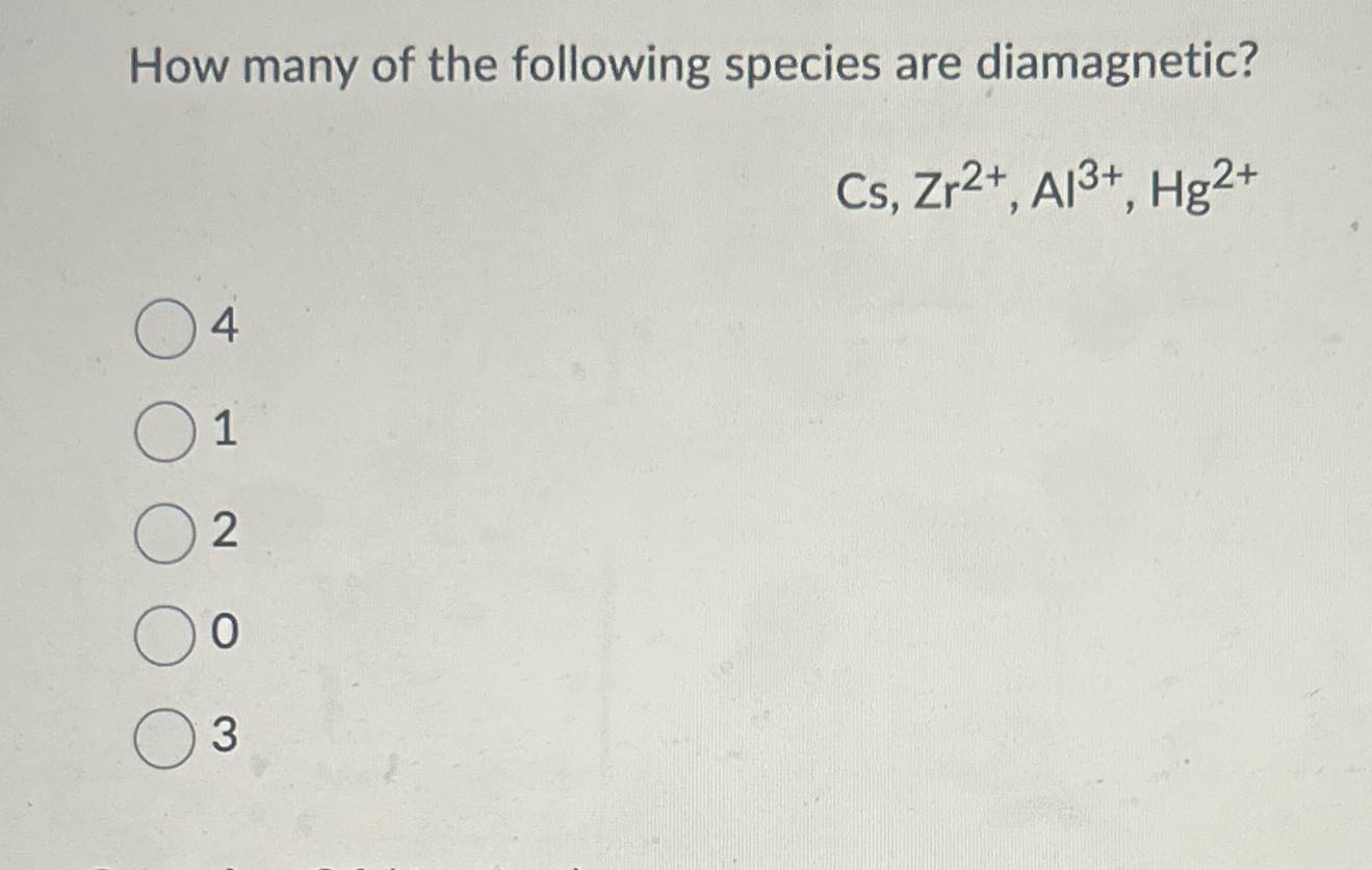 How many of the following species are