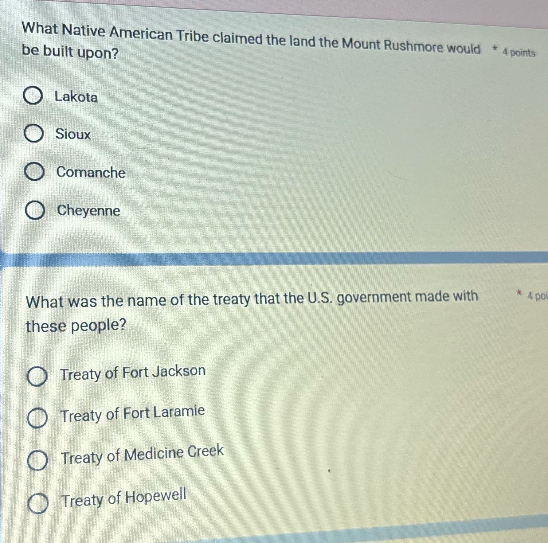 What Native American Tribe claimed the land the