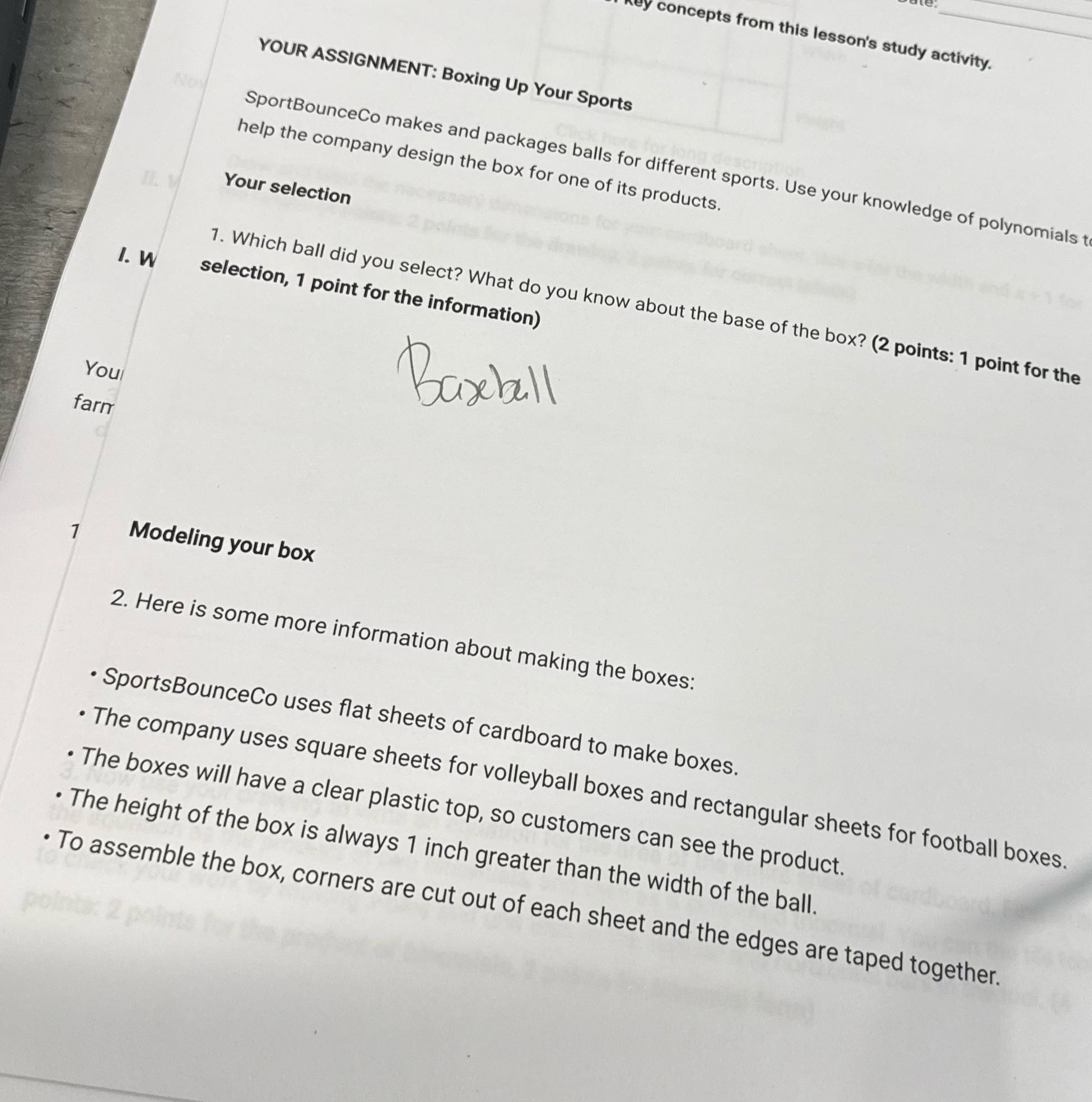 y concepts from this lesson's study