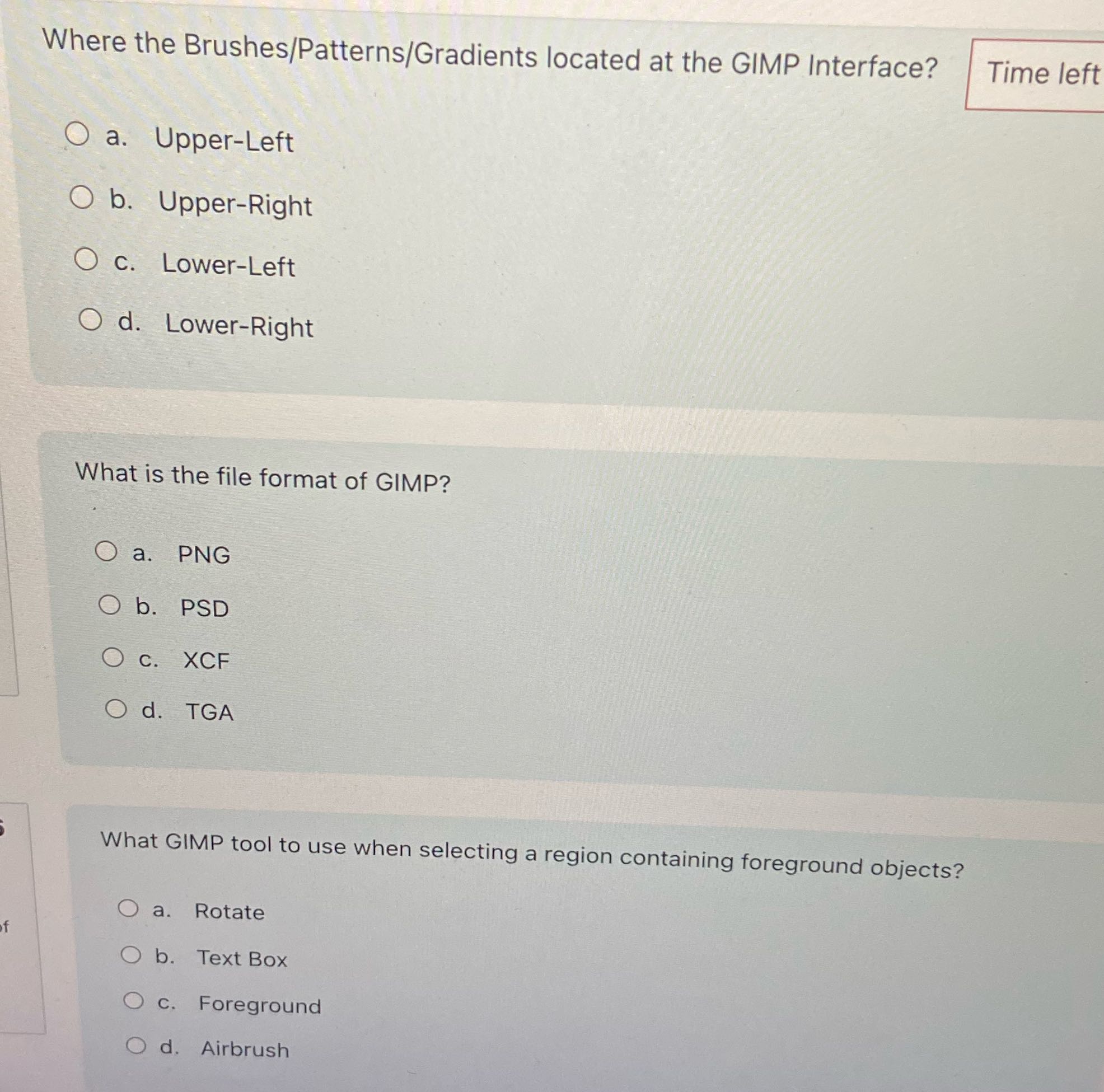 Where the Brushes/Patterns/Gradients located at