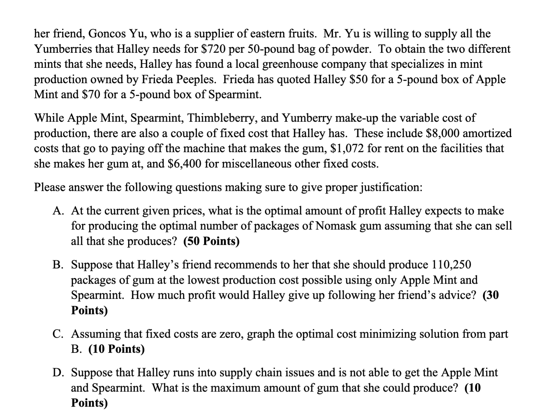 Question 1 (100 Points Total): As the pandemic