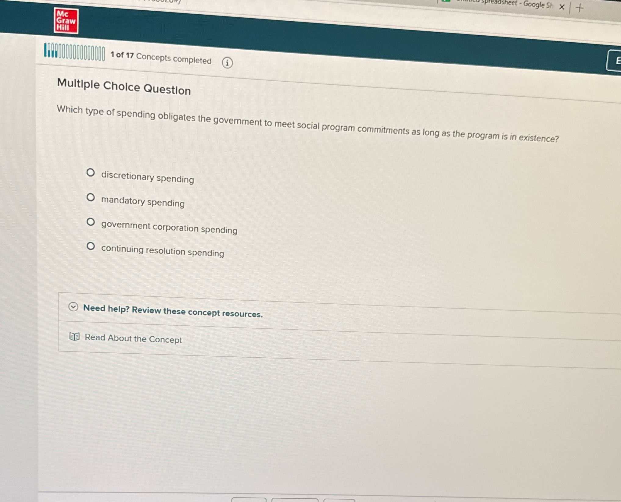 sheet - Google Sh x + Mc raw Hill E 1600000000000