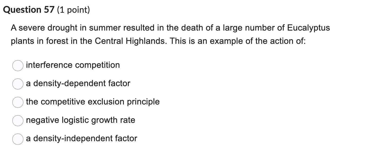 answer please Question 57 (1 point) A severe