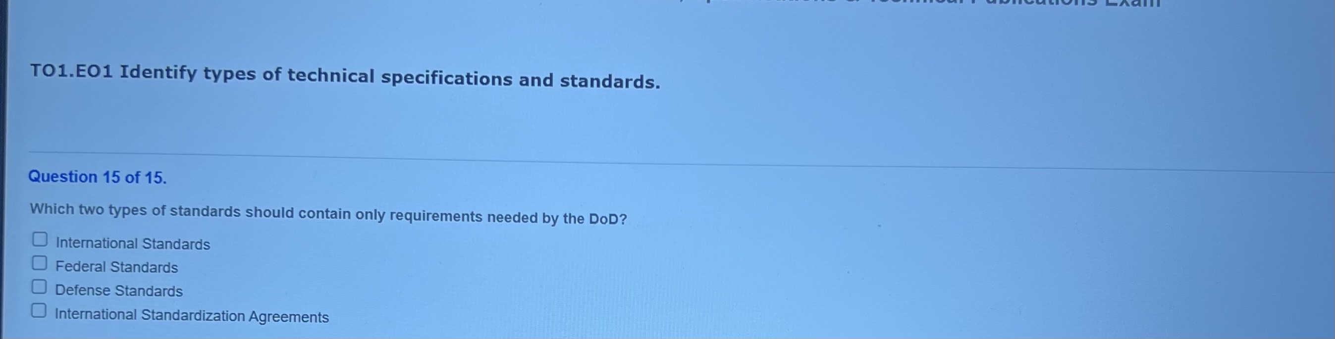 Need answer to question? TO1.EO1 Identify types