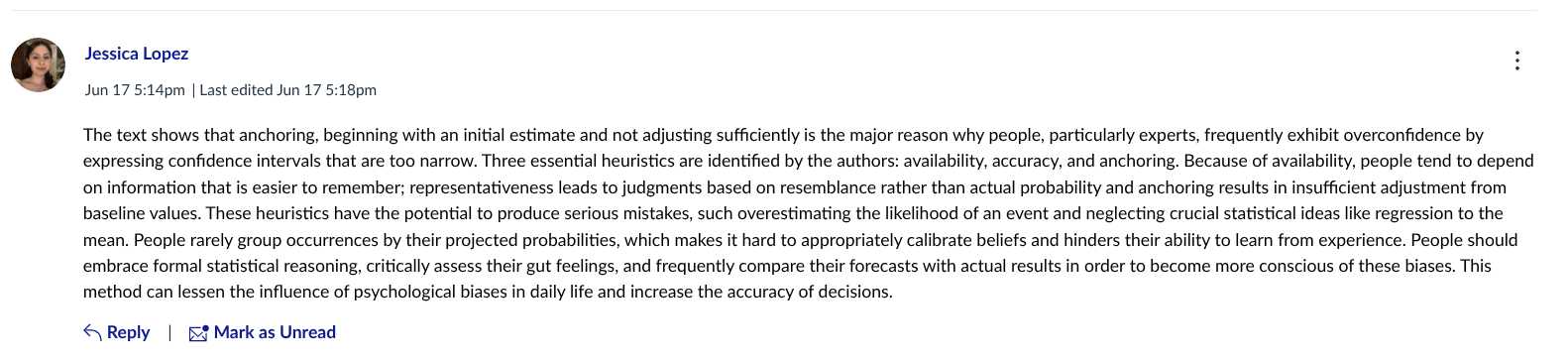 lets reply to Jessica's post with positive