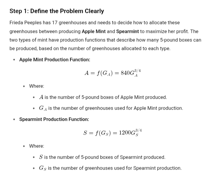 Question 2 (80 Points Total): Frieda Peeples has