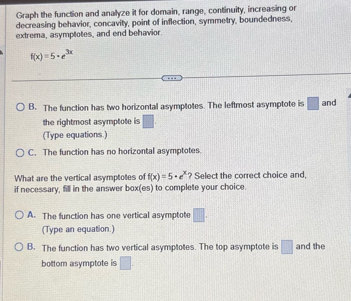 Graph the function and analyze it for domain,