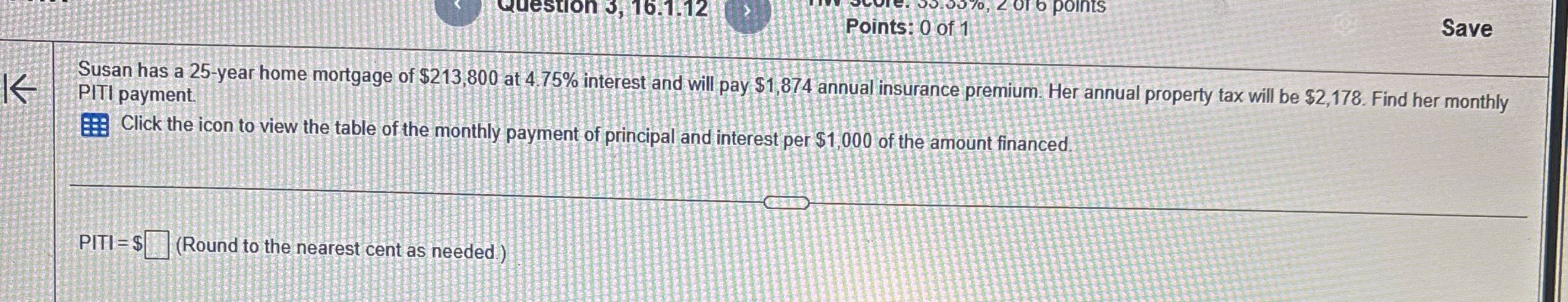 Question 3,176.1 12 50 70, 2 016 points Points: 0
