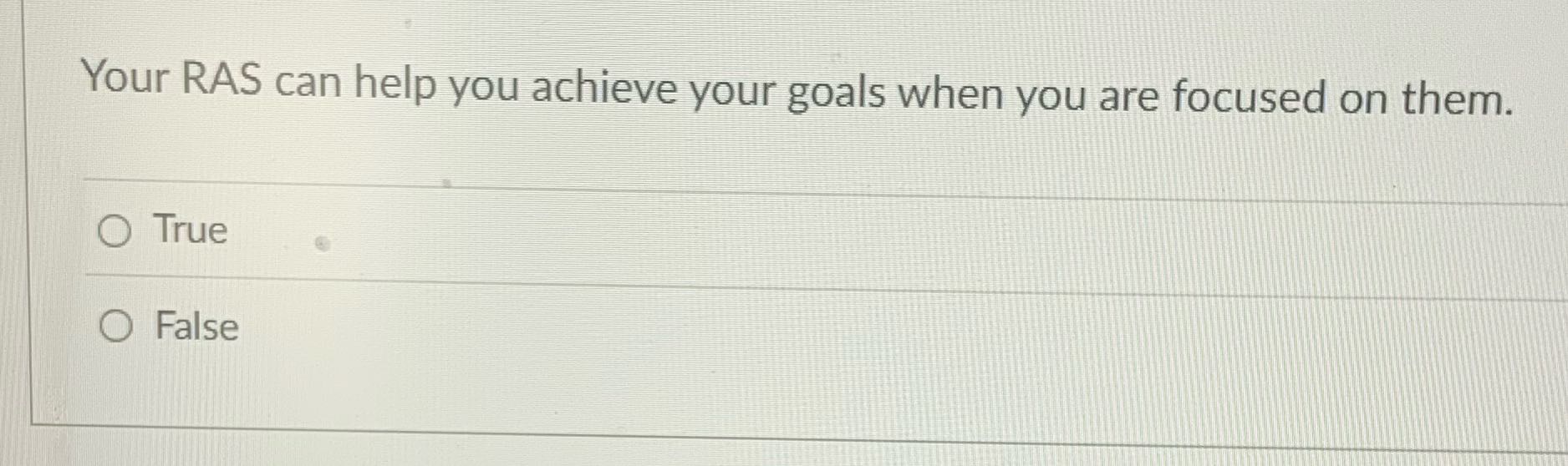What is the correct answer? Your RAS can help you