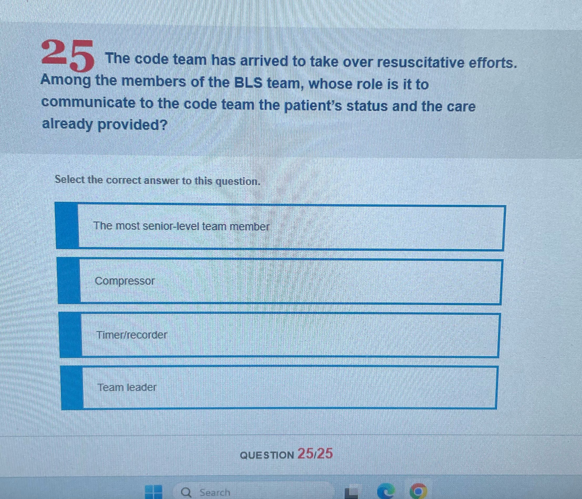 25 The code team has arrived to take over