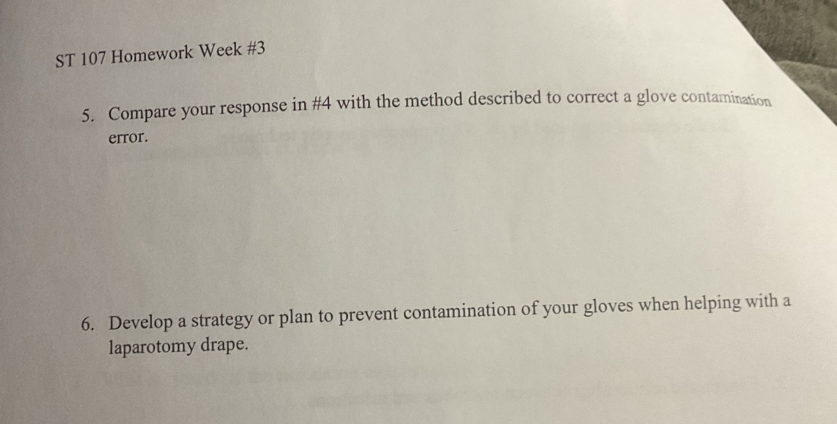 ST 107 Homework Week #3 5. Compare your response