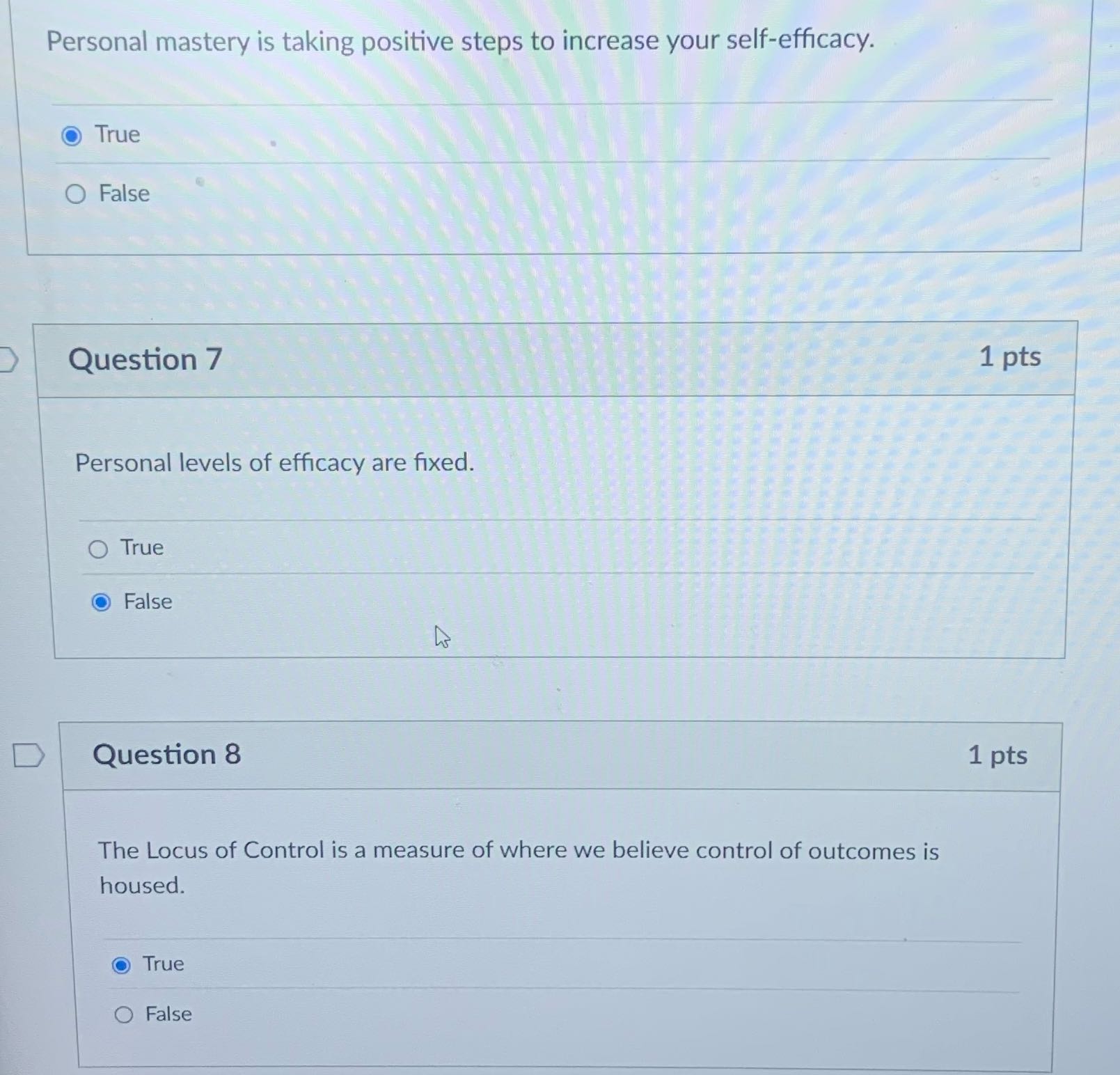True or false? Personal mastery is taking