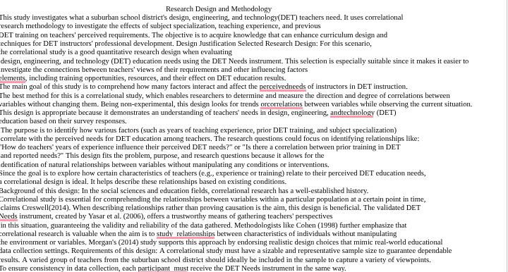 summarize Research Design and Methodology This
