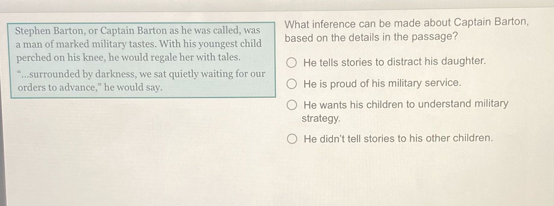 Stephen Barton, or Captain Barton as he was