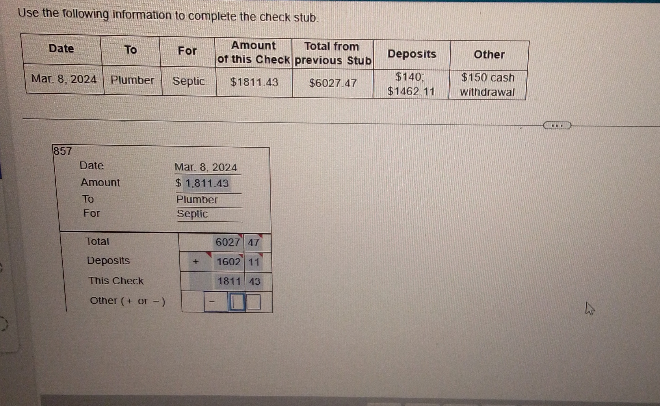 What's my final answer it has to start with a +