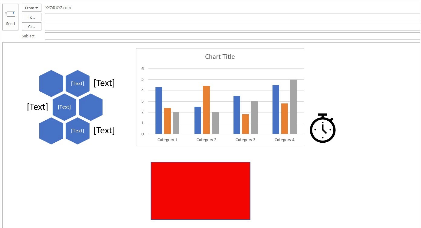 In the email message shown below, which
