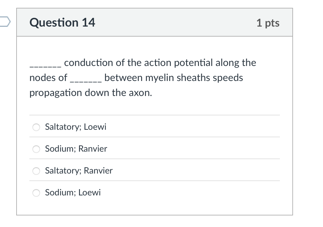 which is the correct answer Question 14 1 pts