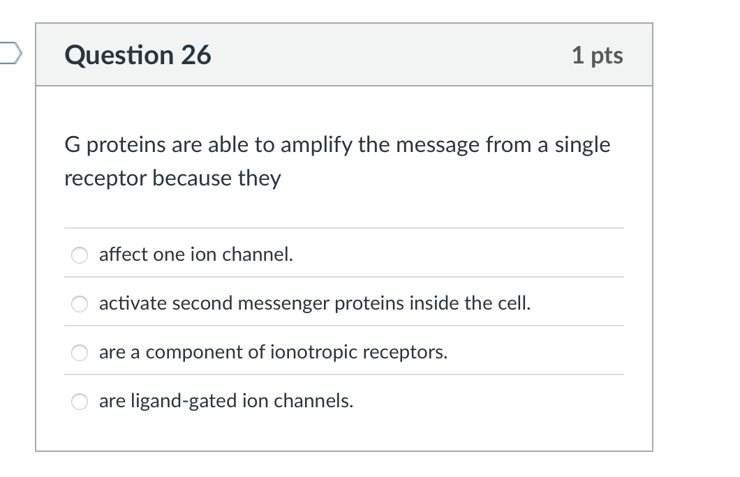 which is the correct answer Question 26 G
