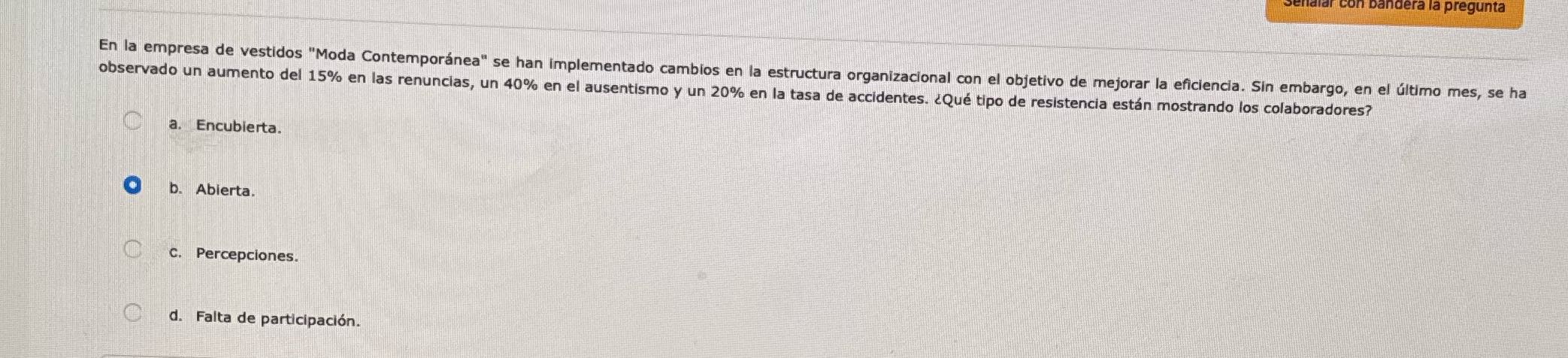 ndera la pregunta En la empresa de vestidos "Moda