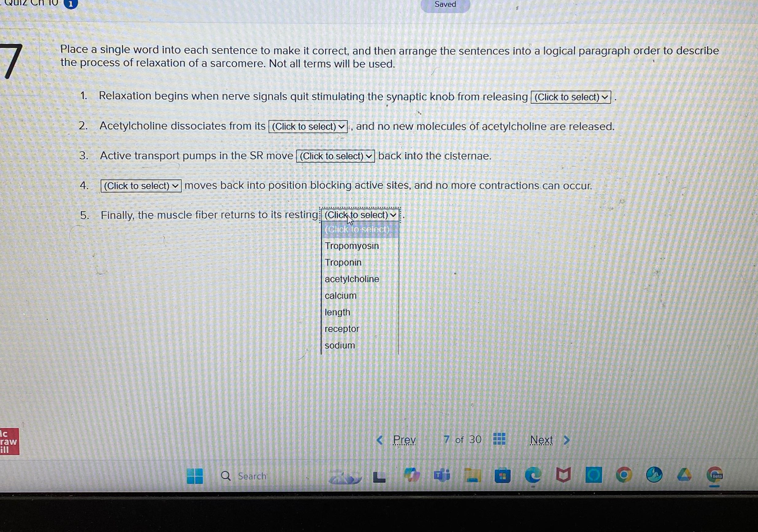 Saved Place a single word into each sentence to