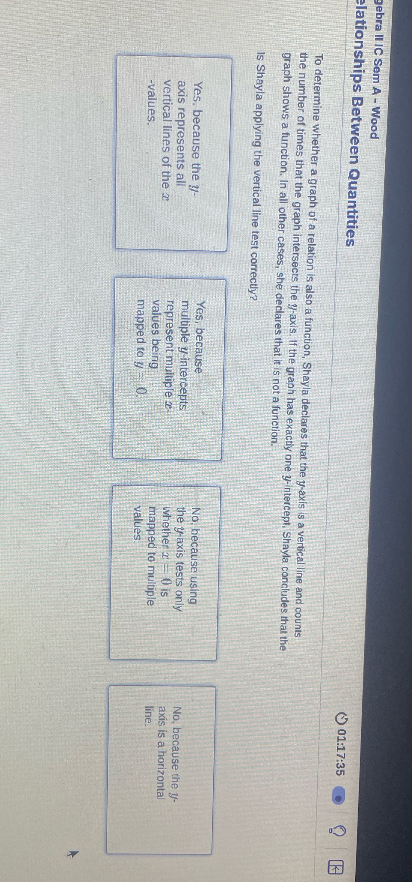 gebra Il IC Sem A - Wood elationships Between
